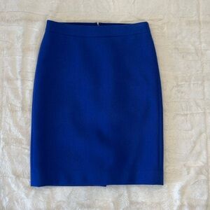 J. Crew no. 2 pencil skirt wool blue
